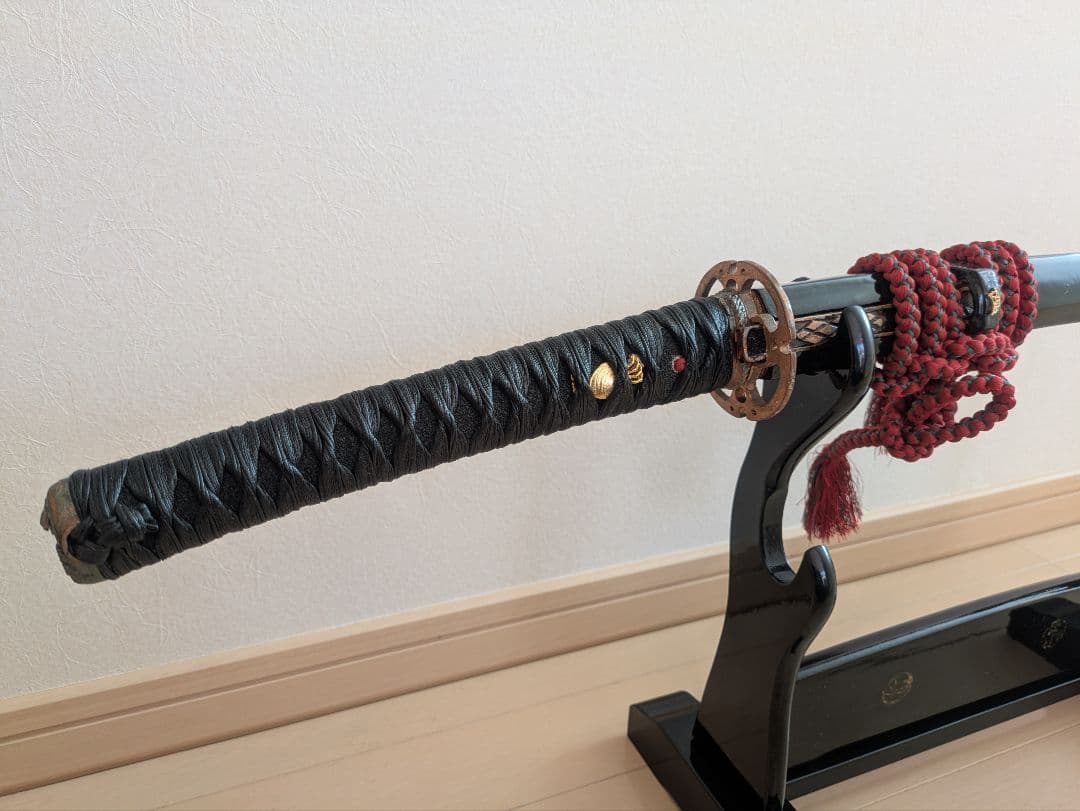 【1点物】模造刀 (革巻き・樋入り刀身) 居合刀・模擬刀