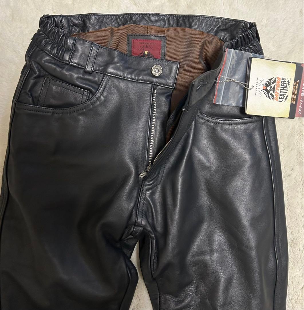 【未使用品】DAYTONA/デイトナ/レザーパンツ/size28/黒
