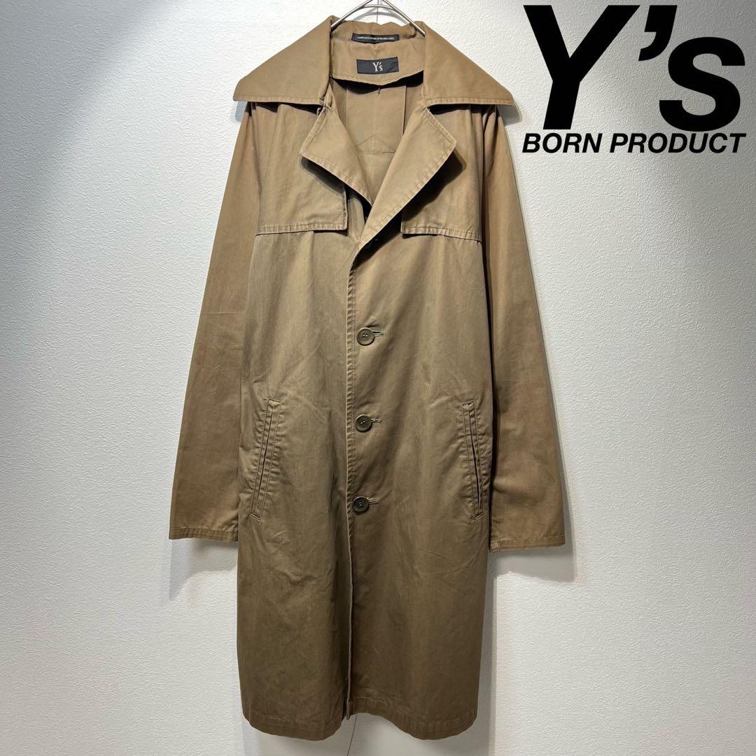 希少 Y’s BORN PRODUCT 上質 デザイン ロング チェスターコート