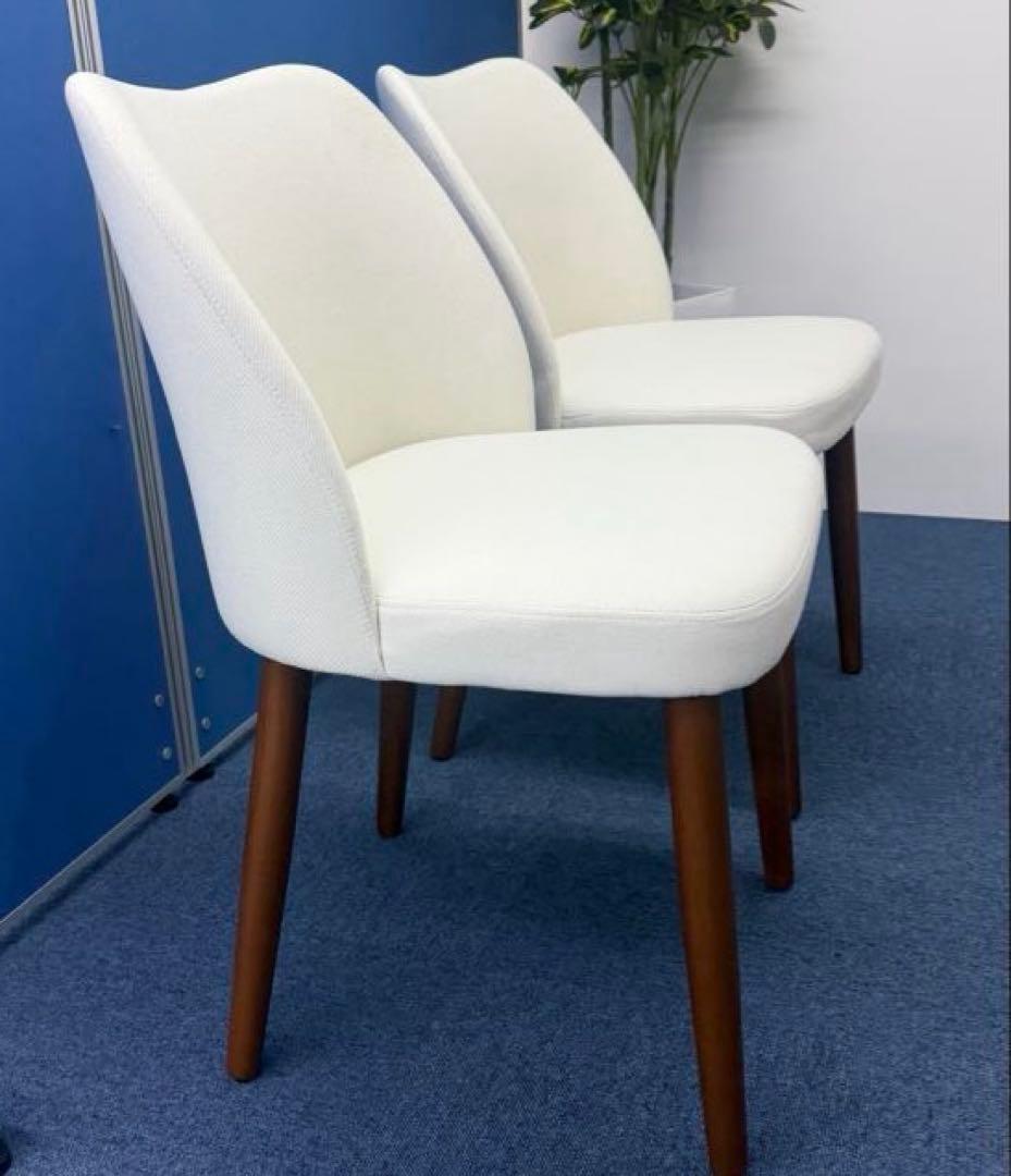 0130-K0020ダイニングチェア 2脚セット ホワイト