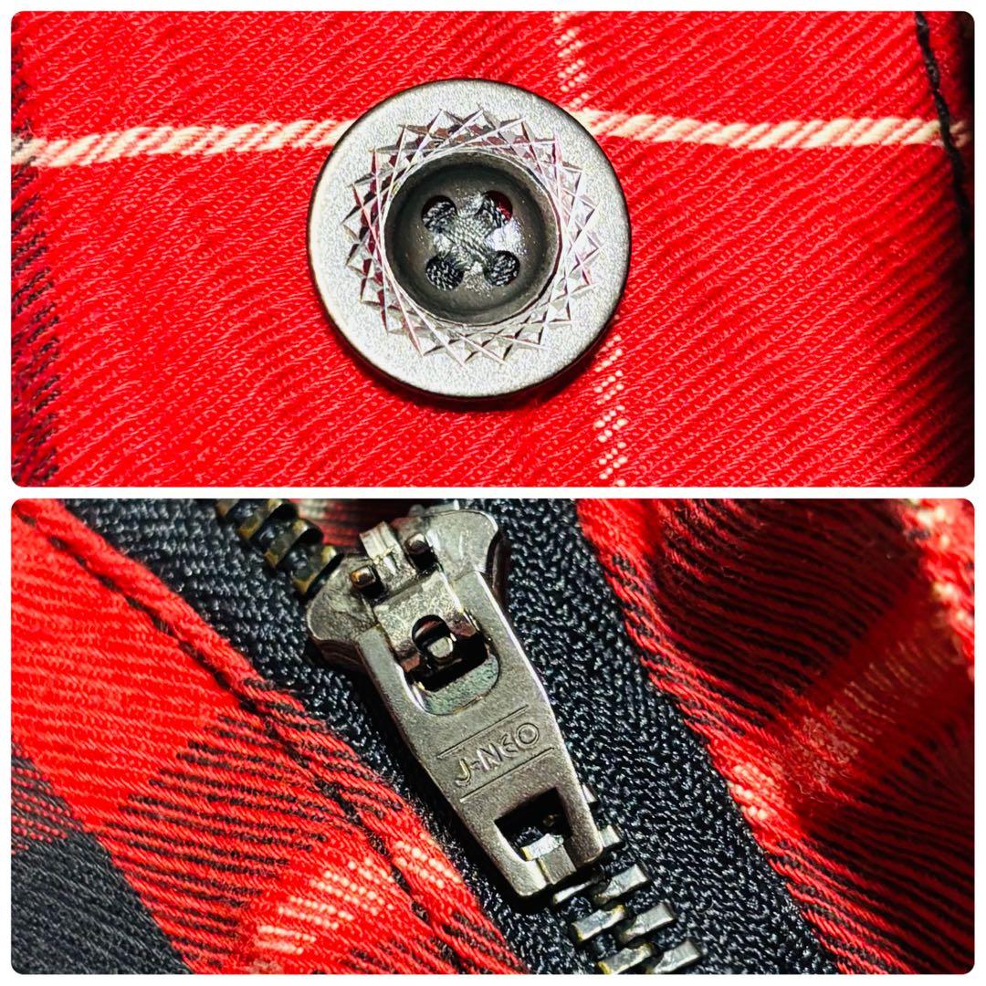 y2k 00s Double Edge フレア パンツ ボンテージ パンツ L