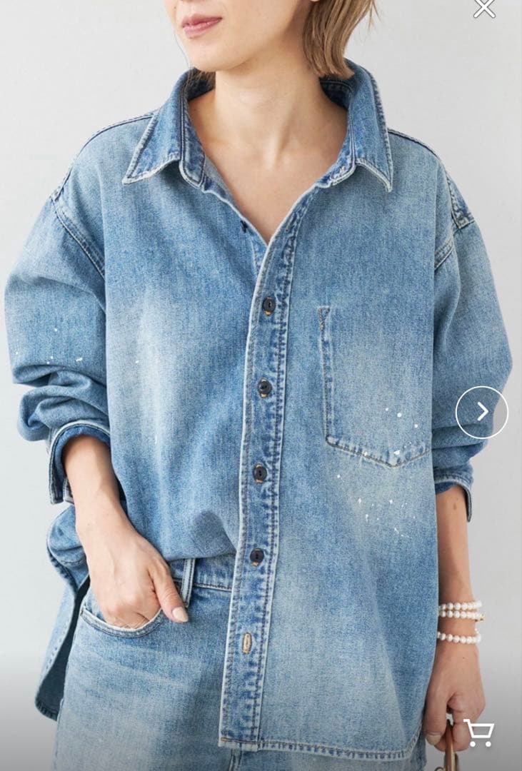 Plage les Tendre DENIM シャツ
