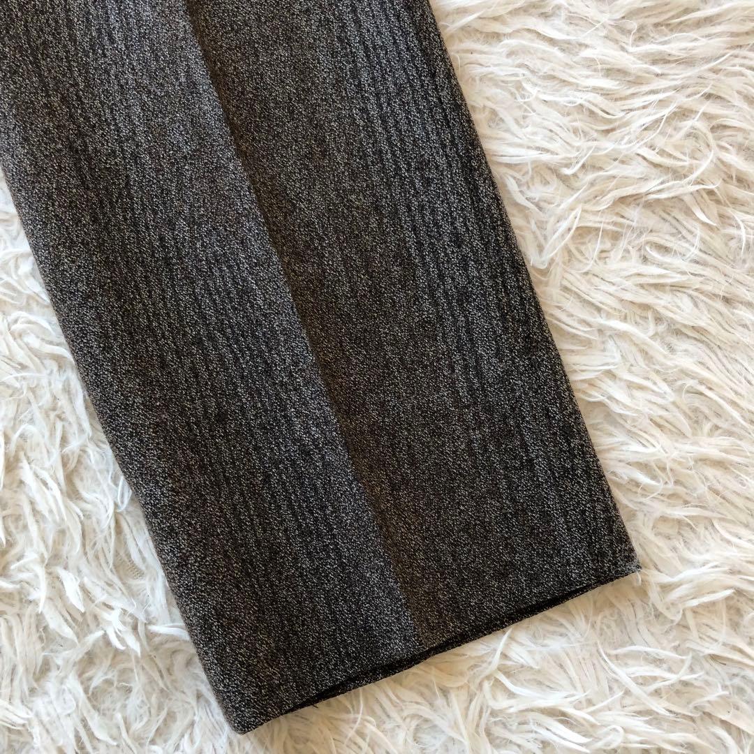 【現行 極美品 XL】エトロ　スラックス　茶　木目柄　ウール100%　ペイズリー