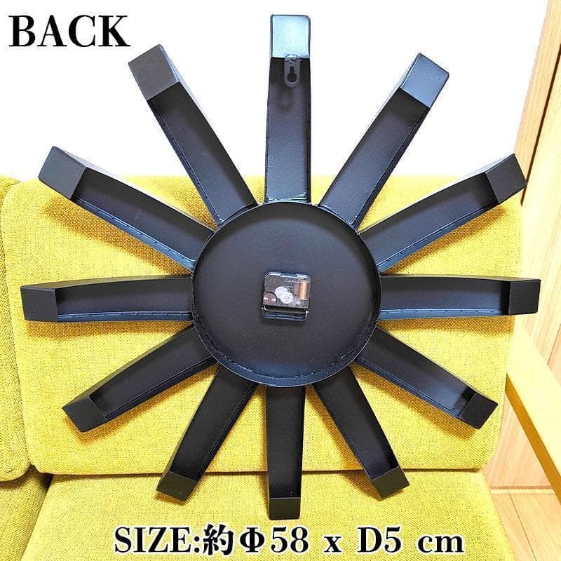 掛時計 巨大 アンティーククロック ナンバープレート 大きい カラフル 壁掛け