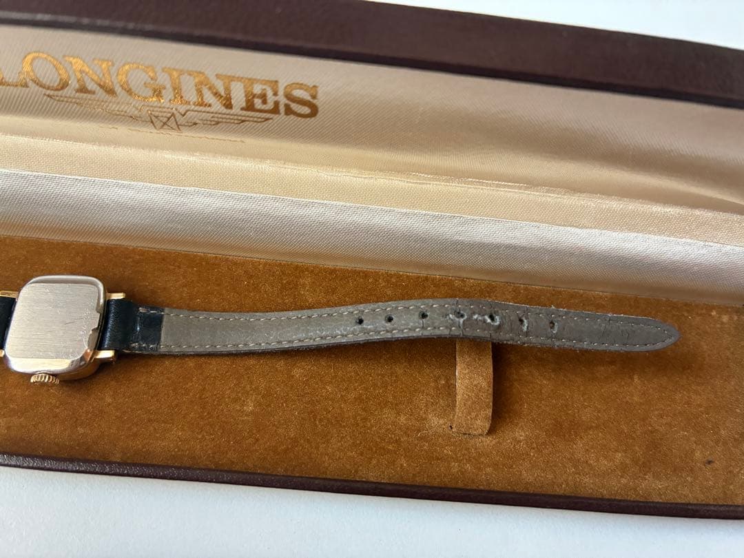 LONGINES レディース腕時計 Flagship 黒革