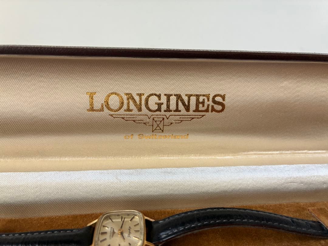 LONGINES レディース腕時計 Flagship 黒革
