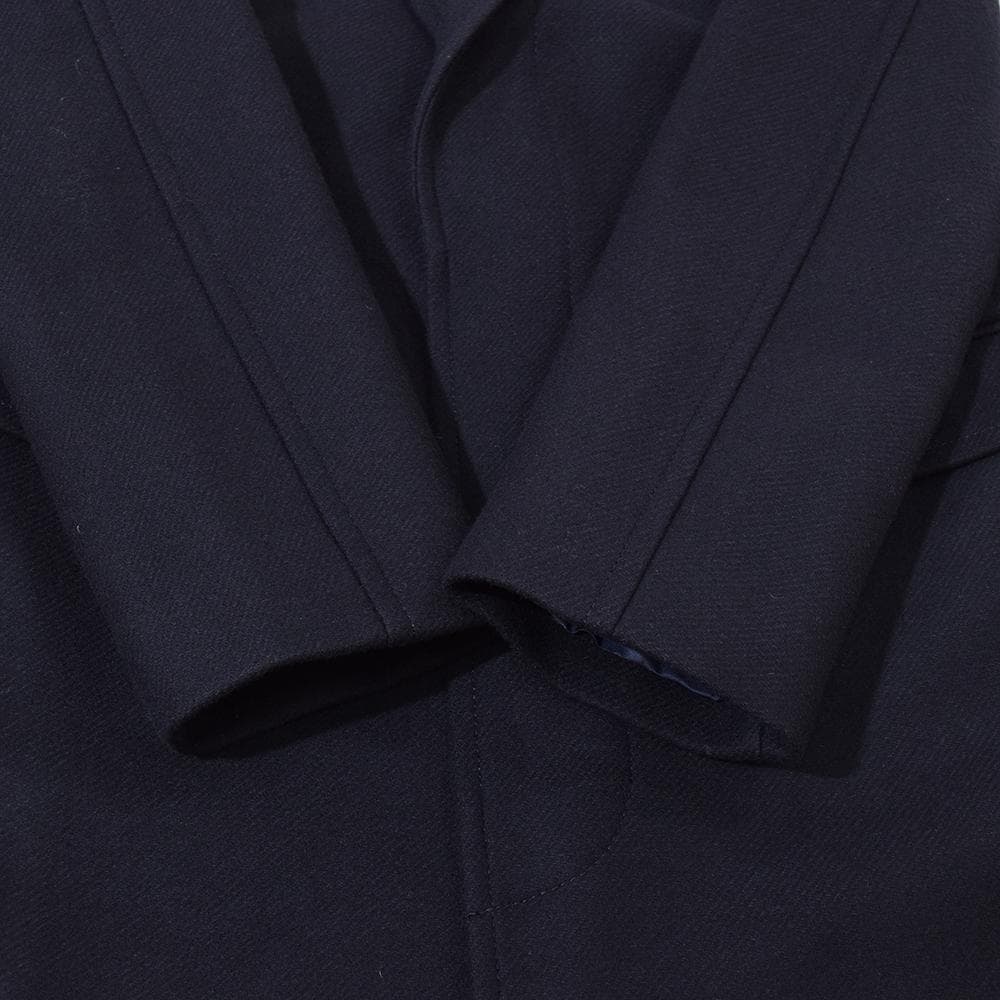 MACPHEE イタリア製 カシミヤウール メルトン チェスターコート 紺 34