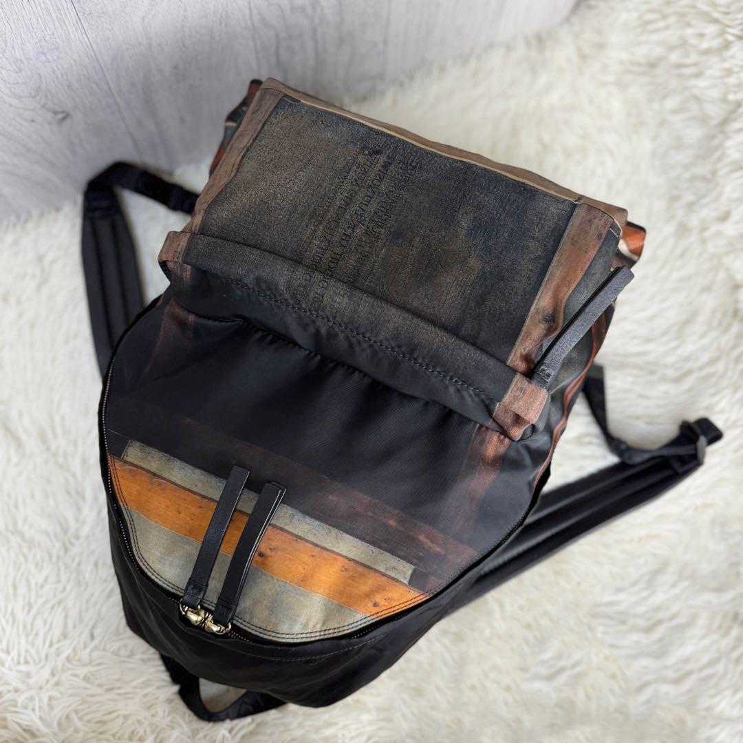 美品♡Givenchy ジバンシー ロゴ スタッズ ナイロン レザー リュック