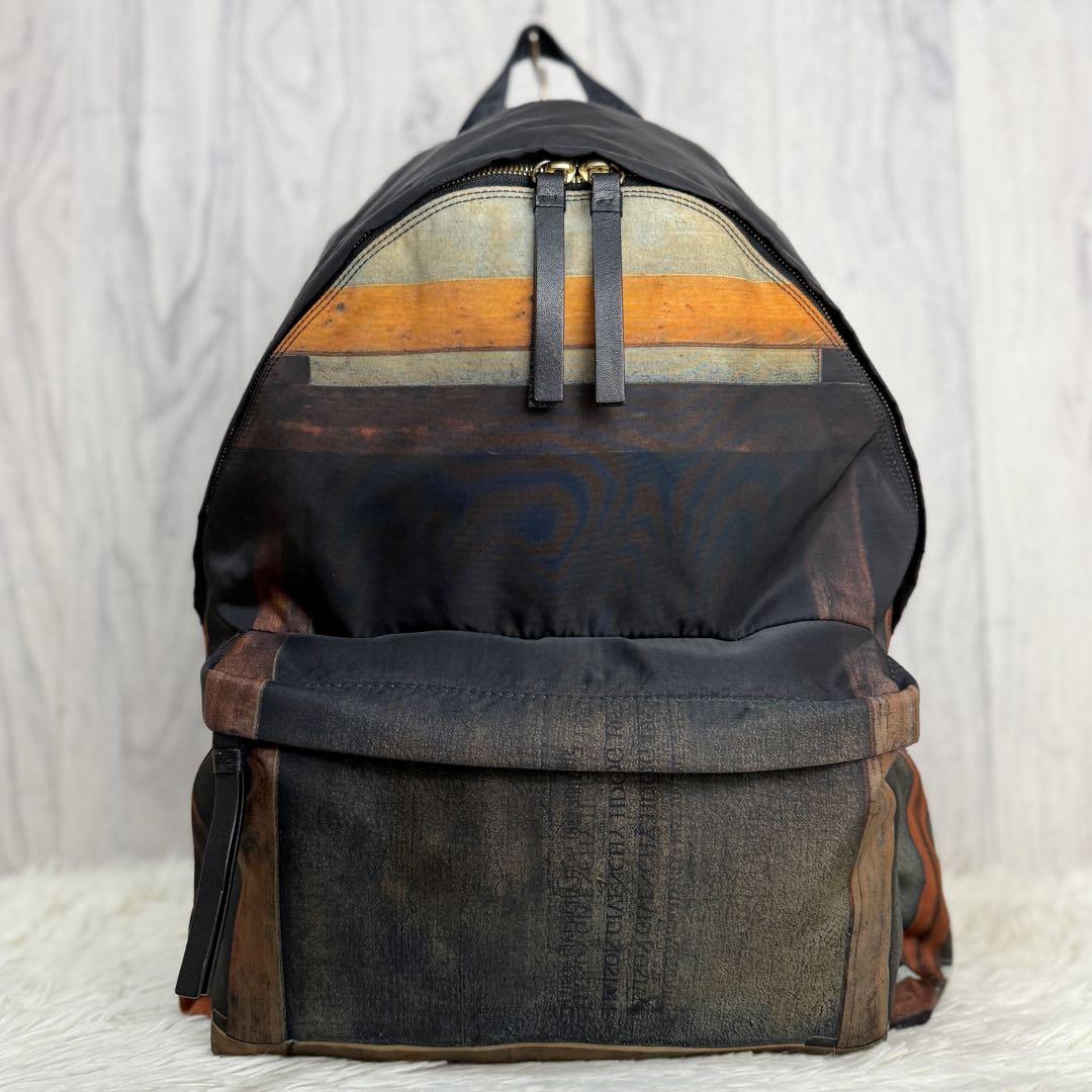 美品♡Givenchy ジバンシー ロゴ スタッズ ナイロン レザー リュック