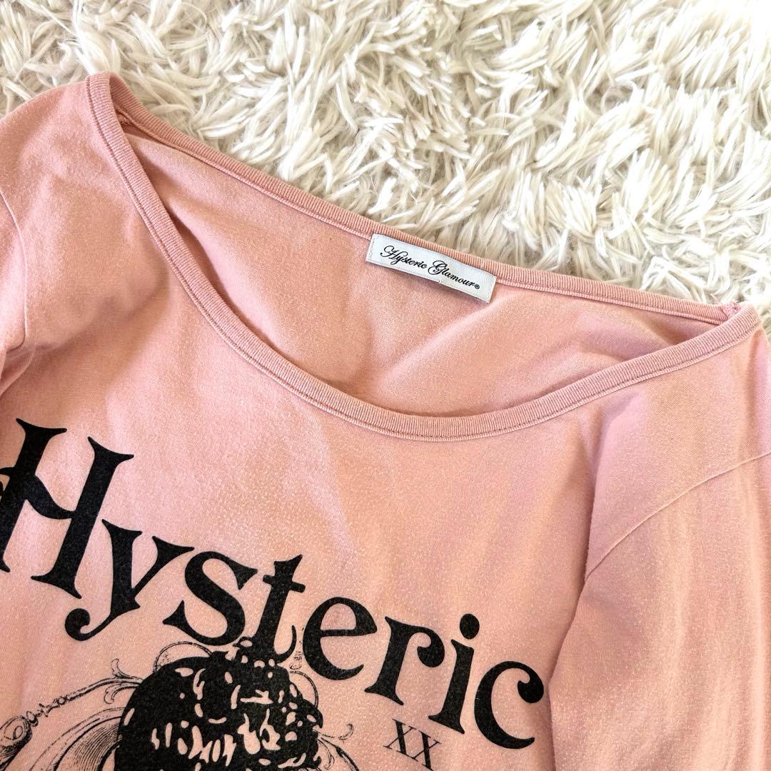 希少✨ヒステリックグラマー y2k 平成 ピンクプリントカットソー ヒスガール