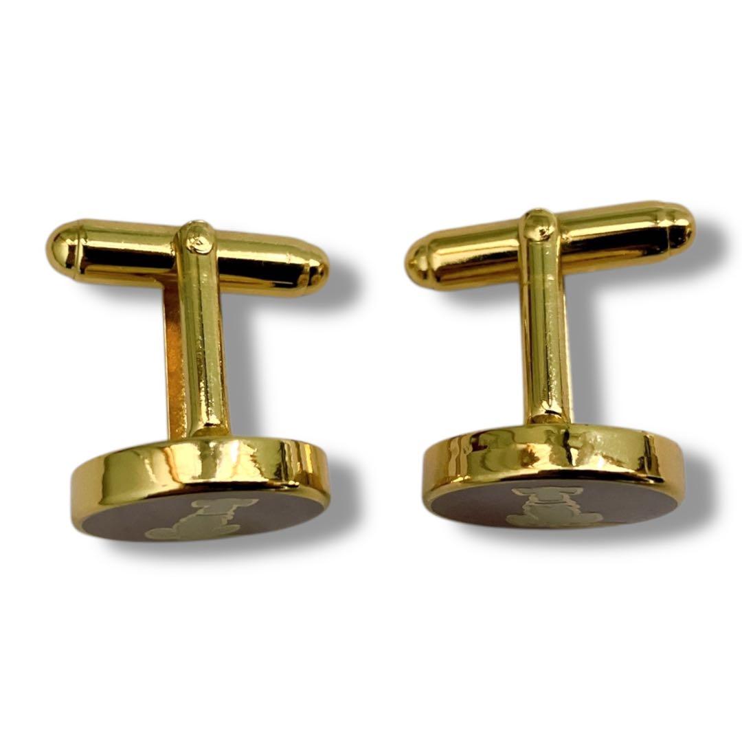 サルヴァトーレ フェラガモ 良品 イタリア製 スウィヴル式 ドッグ 犬 ゴールド