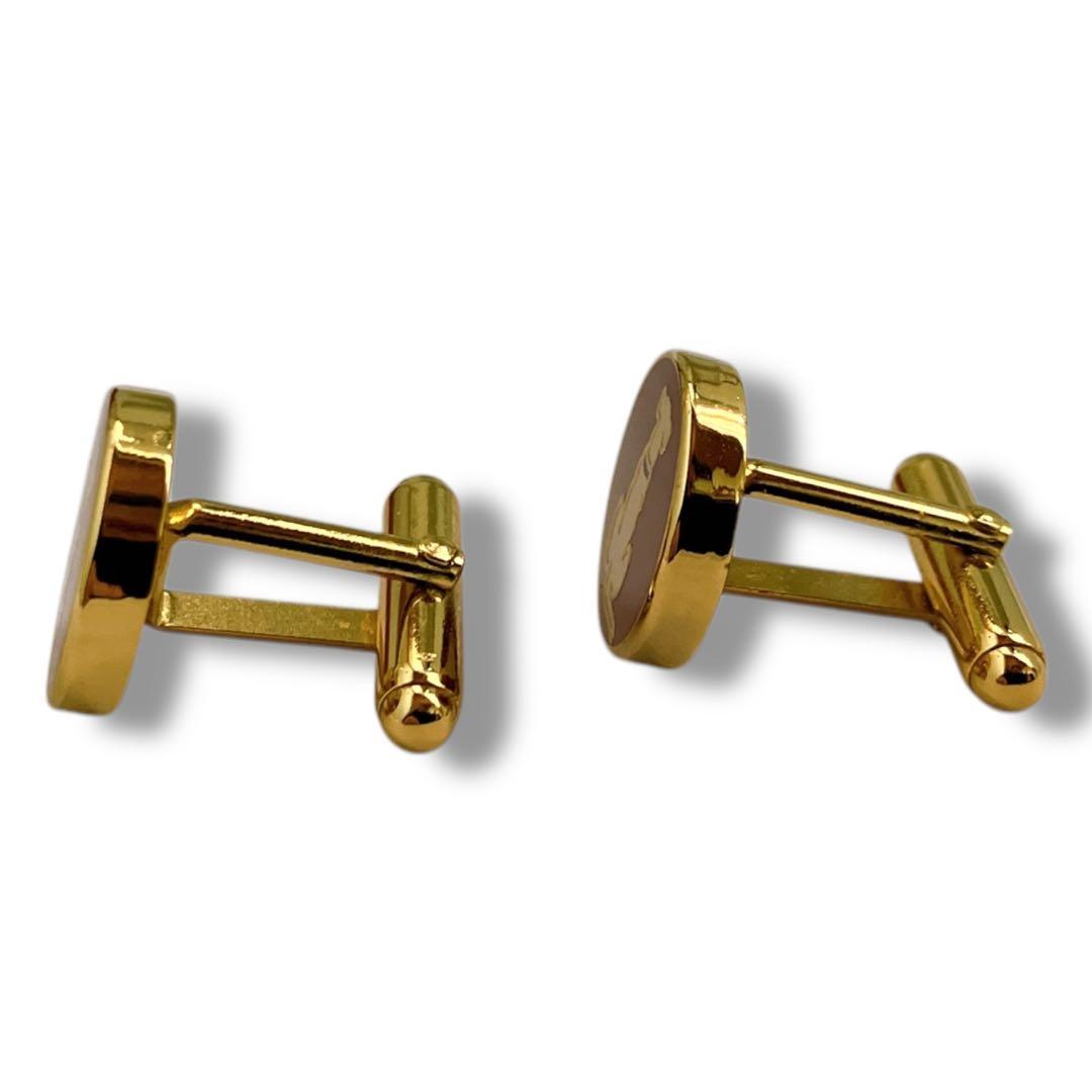 サルヴァトーレ フェラガモ 良品 イタリア製 スウィヴル式 ドッグ 犬 ゴールド