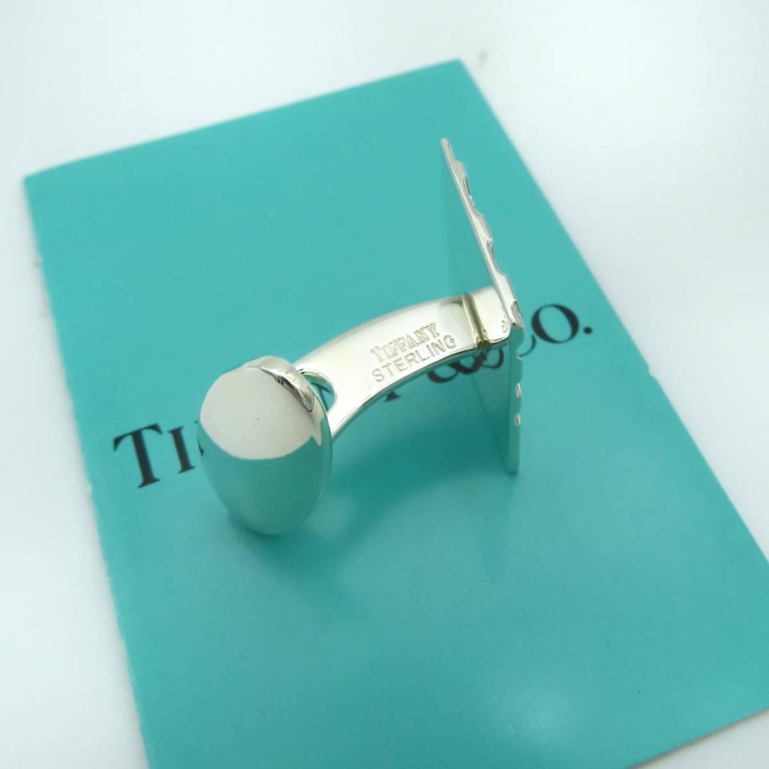 ティファニー T ロゴ プレート シルバー カフス リンクス HA6