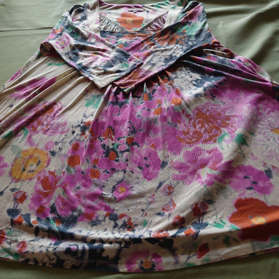 ETRO 花柄 五分袖チュニック サイズ46