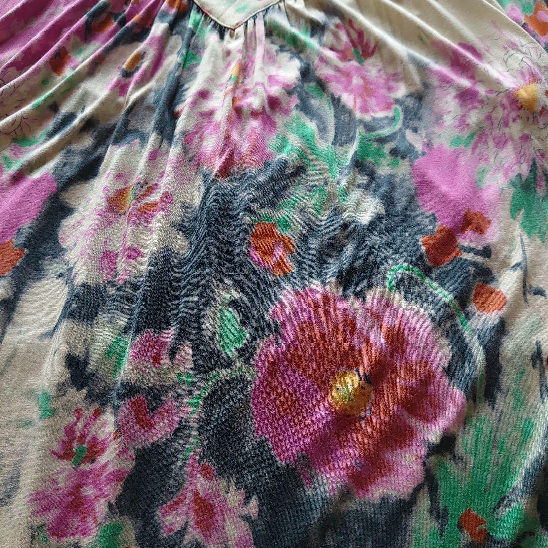 ETRO 花柄 五分袖チュニック サイズ46