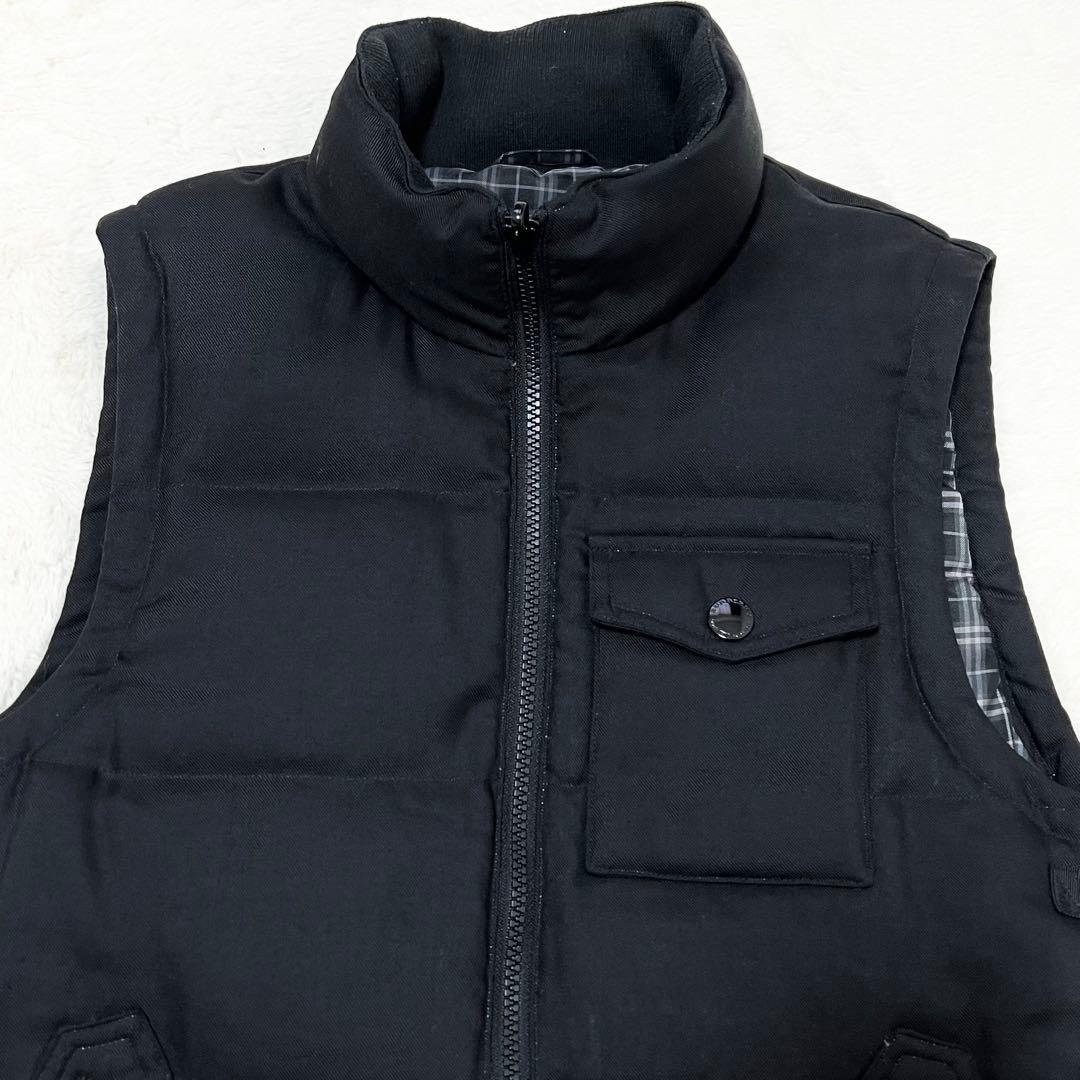 【入手困難】バーバリー ブラックレーベル✨️ホワイトグースダウン　ダウンベスト　黒