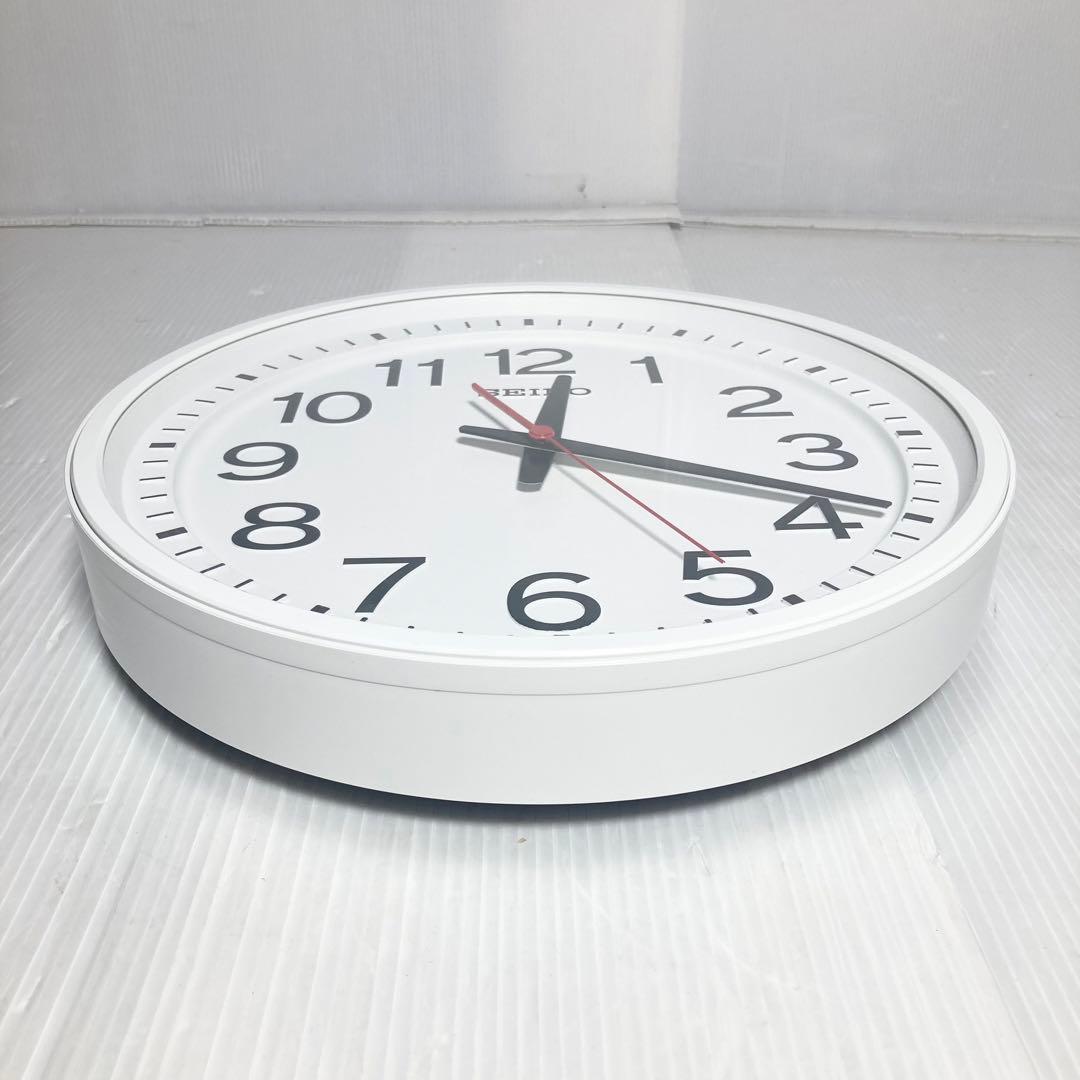 美品 SEIKO 壁掛け時計 衛生電波時計 GP219W オフィス アナログ