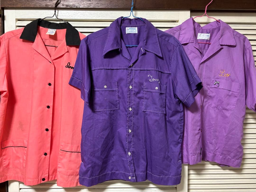 1970‘s〜1980’sヴィンテージHILTONボーリングシャツ3枚セット
