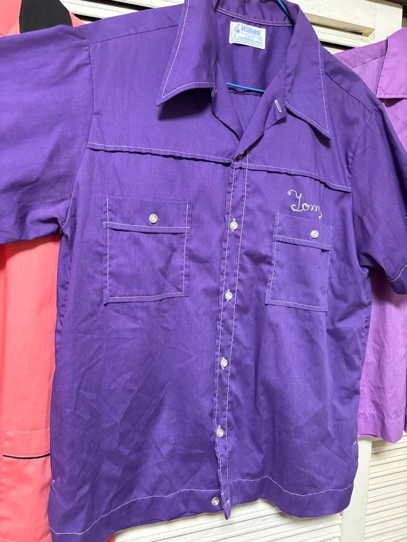 1970‘s〜1980’sヴィンテージHILTONボーリングシャツ3枚セット