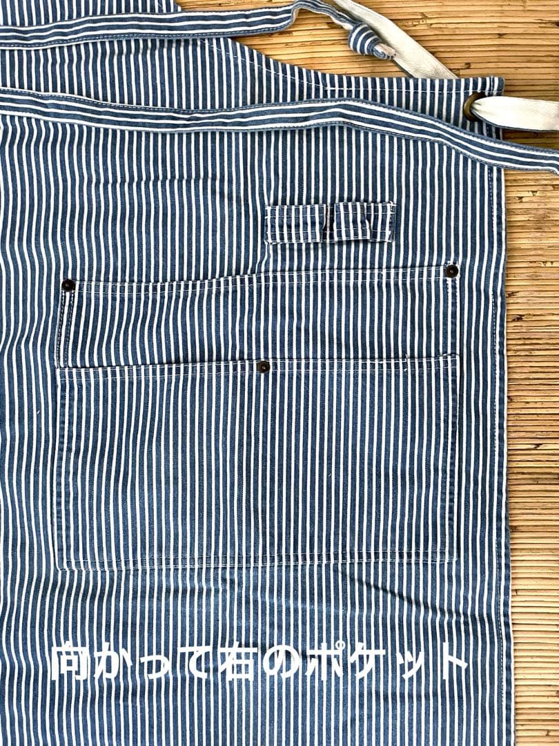 新品未使用タグ付き✳︎ラルフローレンホーム✳︎ヒッコリーストライプ✳︎デニムエプロン