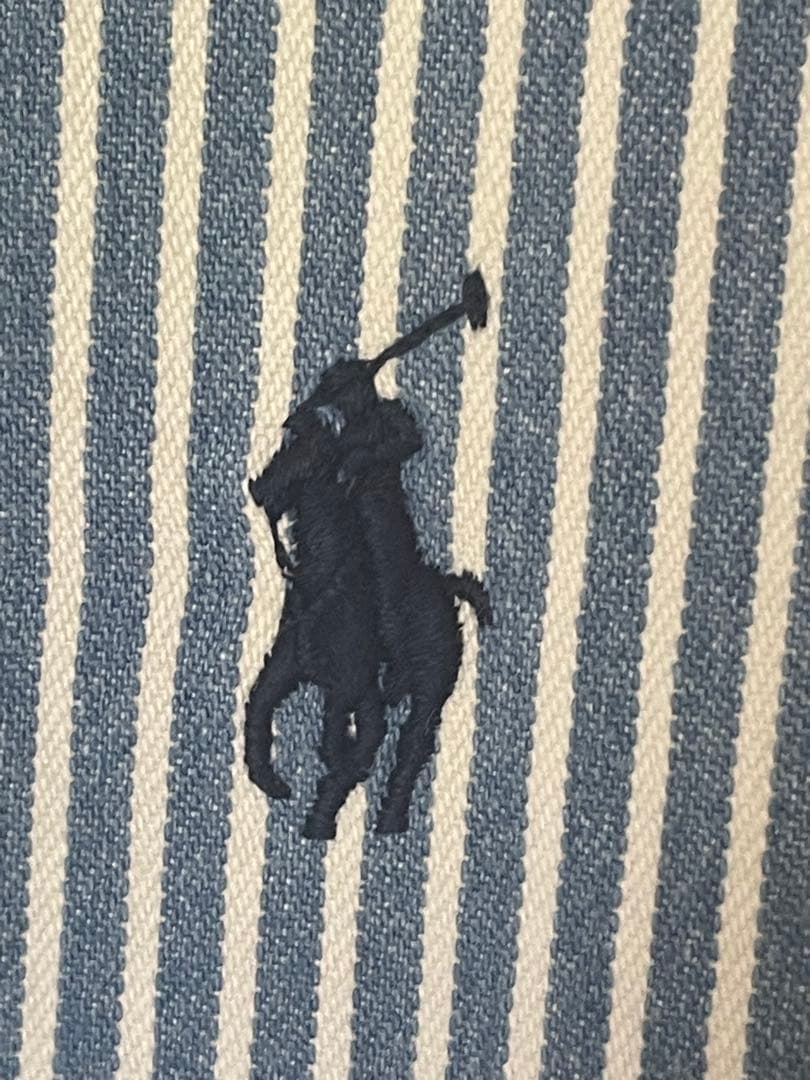 新品未使用タグ付き✳︎ラルフローレンホーム✳︎ヒッコリーストライプ✳︎デニムエプロン