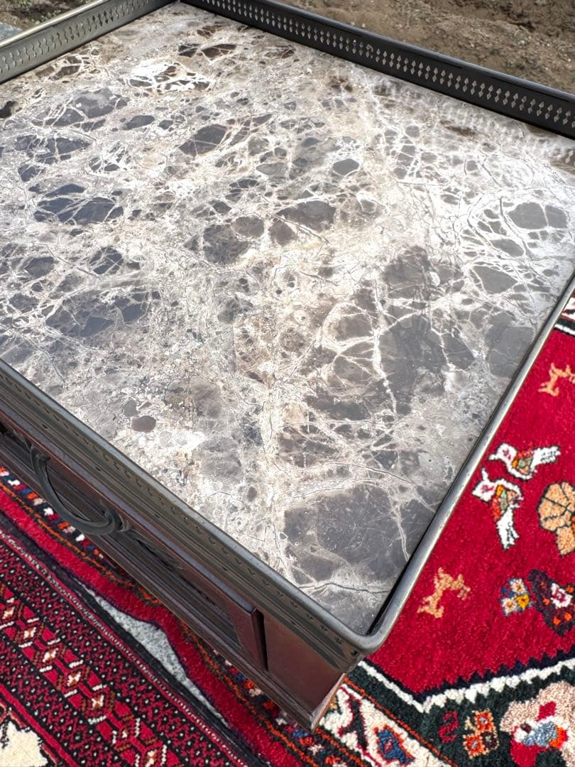 ゆゆです。ドレクセル DREXEL 大理石天板 サイドテーブル