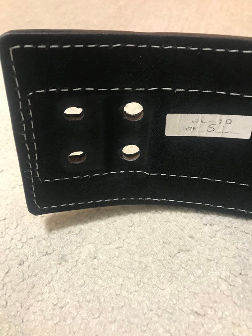 インザーレバーアクションベルト　Ｓサイズ　10㎜　パワーベルト 黒 レザー