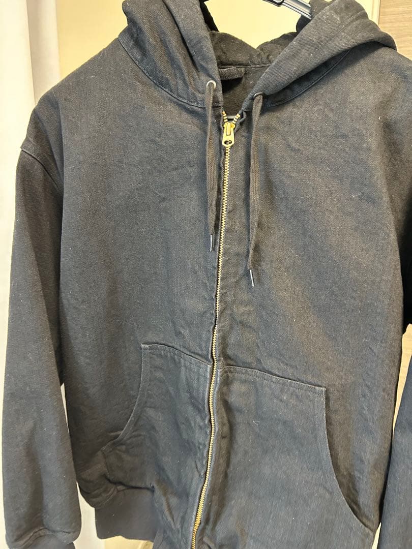 COMOLI 25aw ブラックデニムジップパーカ　サイズ１