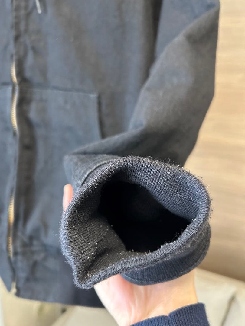 COMOLI 25aw ブラックデニムジップパーカ　サイズ１