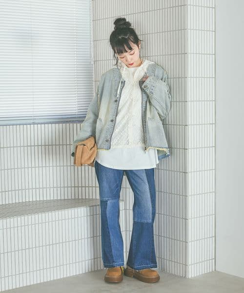 ニコアンド エンジニアリメイクデニムジャケット 今期