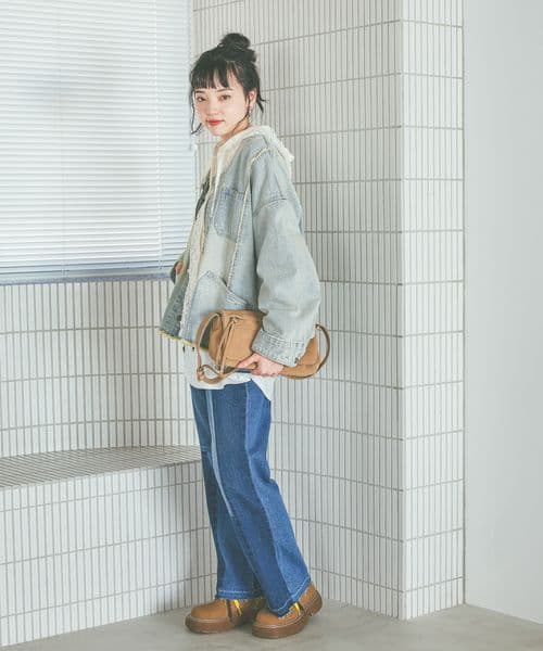 ニコアンド エンジニアリメイクデニムジャケット 今期