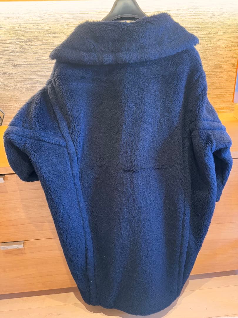 meronpon Max Mara ネイビー テディーコート XS