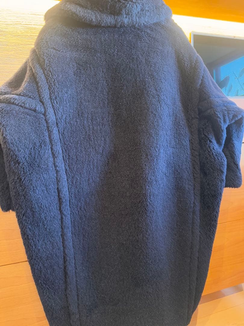 meronpon Max Mara ネイビー テディーコート XS