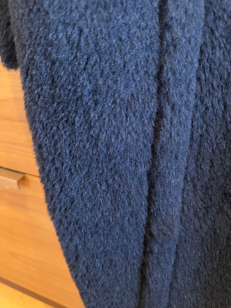 meronpon Max Mara ネイビー テディーコート XS