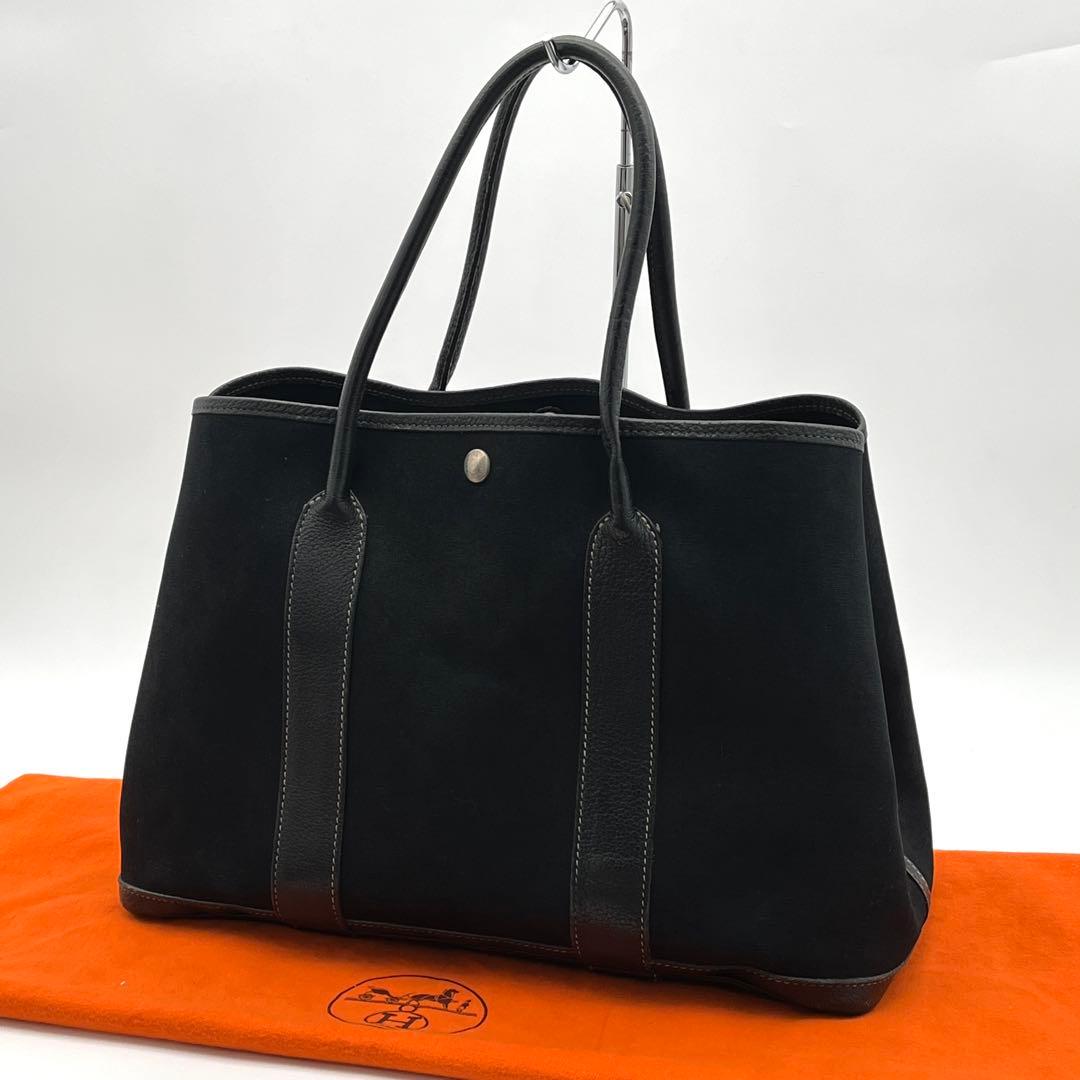 【美品❗✨】エルメス ガーデンパーティーPM トートバッグ ブラック