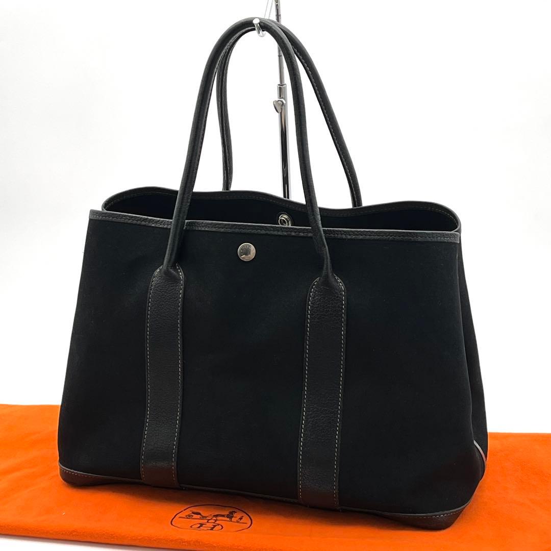 【美品❗✨】エルメス ガーデンパーティーPM トートバッグ ブラック