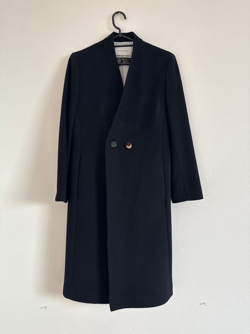 ADAM ET ROPÉ ブラックロングコート