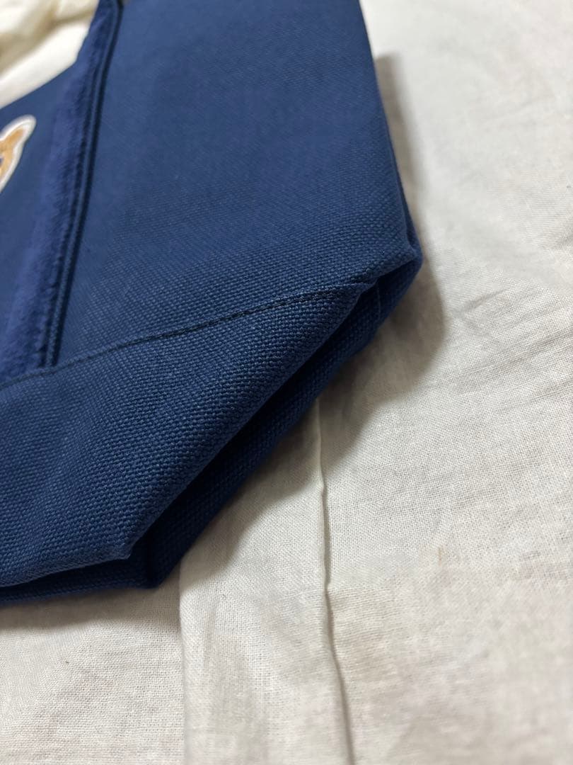 LOVERARY BY FEILER ラブラリー　ワッペントートバッグ　ネイビー