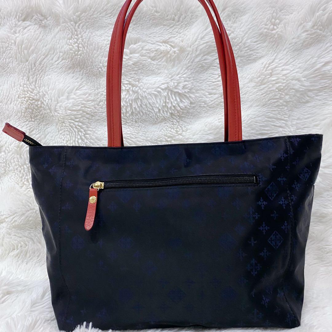 【未使用級】russet ラシット トートバック A4対応 ネイビー ナイロン