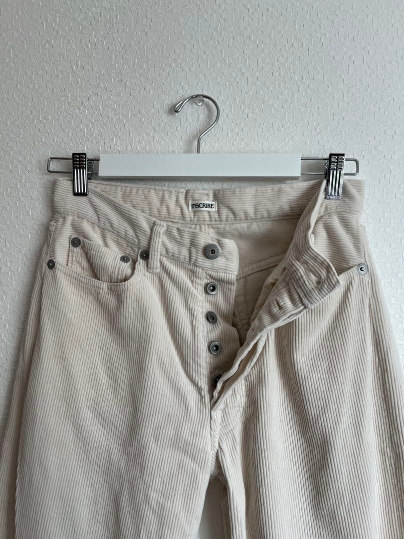 INSCRIRE コーデュロイパンツ ナチュラル
