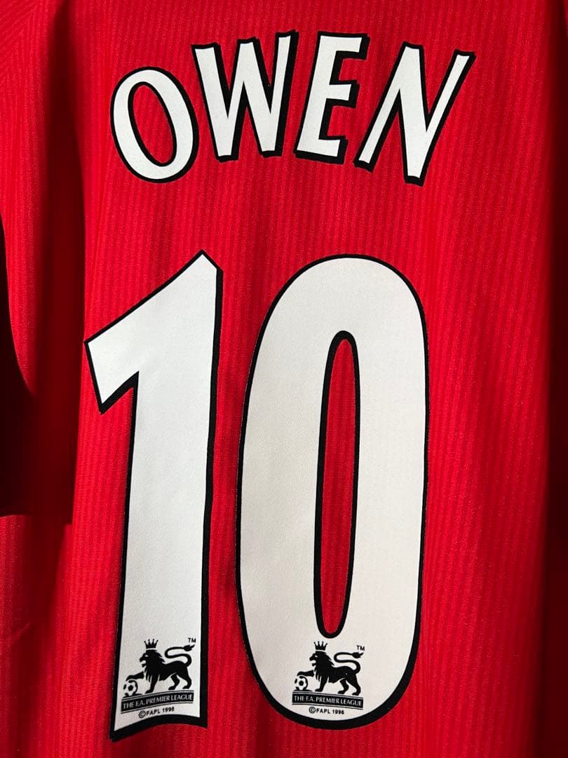 【正規品】オーウェン ＃１０リバプール０２／０４ユニフォーム（H）