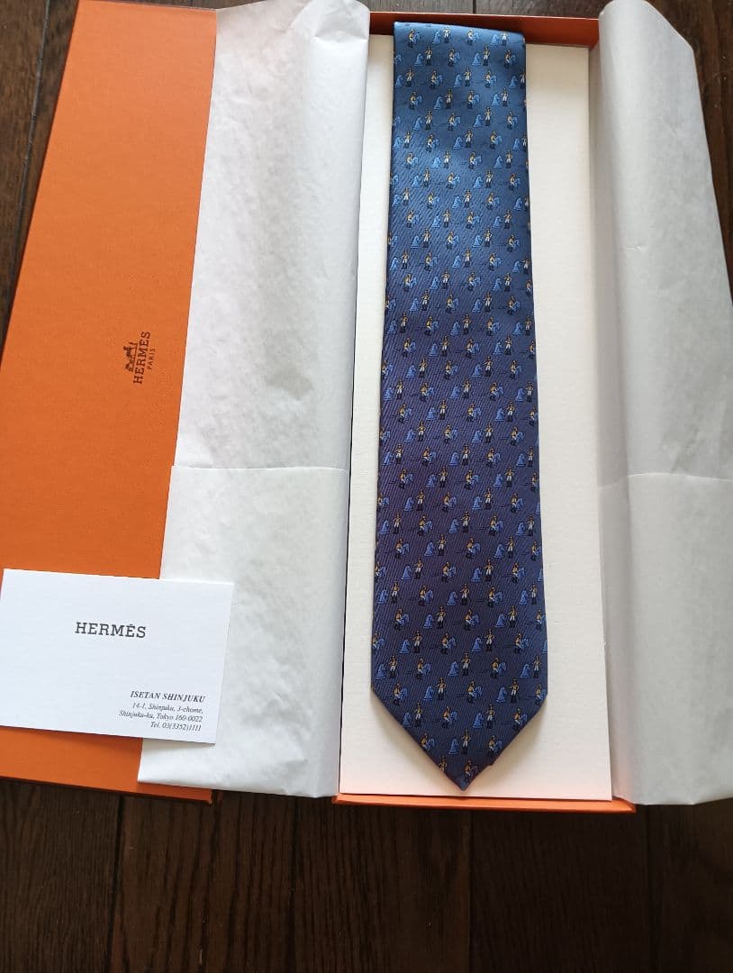 新品タグ付き　エルメス　ネクタイ