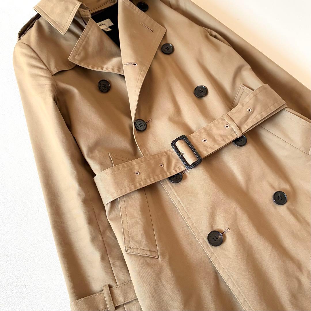HYKE　ハイク　トレンチコート　ウール ライナー付き　ロング丈　ベージュ