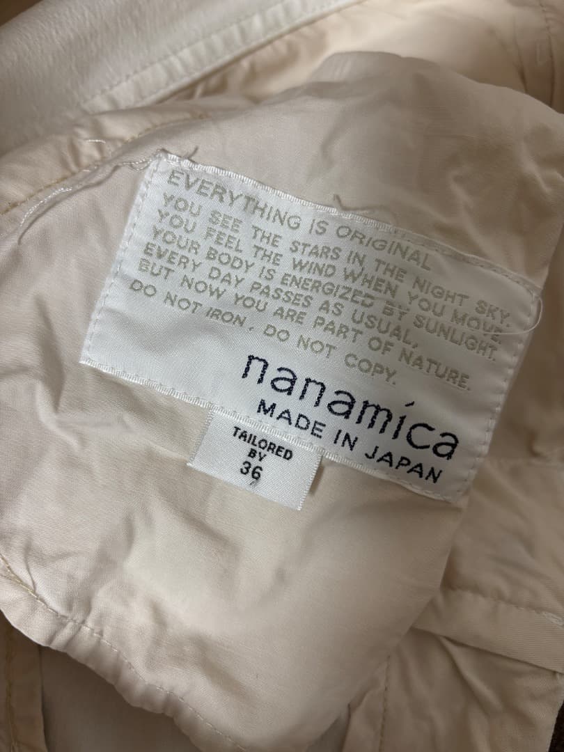 ナナミカ　nanamica チノパンツ ホワイト 36サイズ（XL相当）