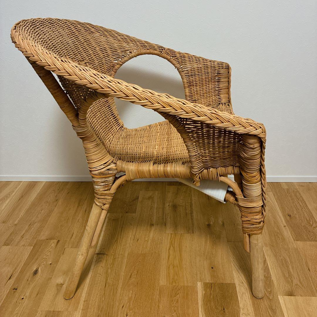 【美品】IKEA AGEN イケア アーゲン ラタンチェア ラタン 椅子