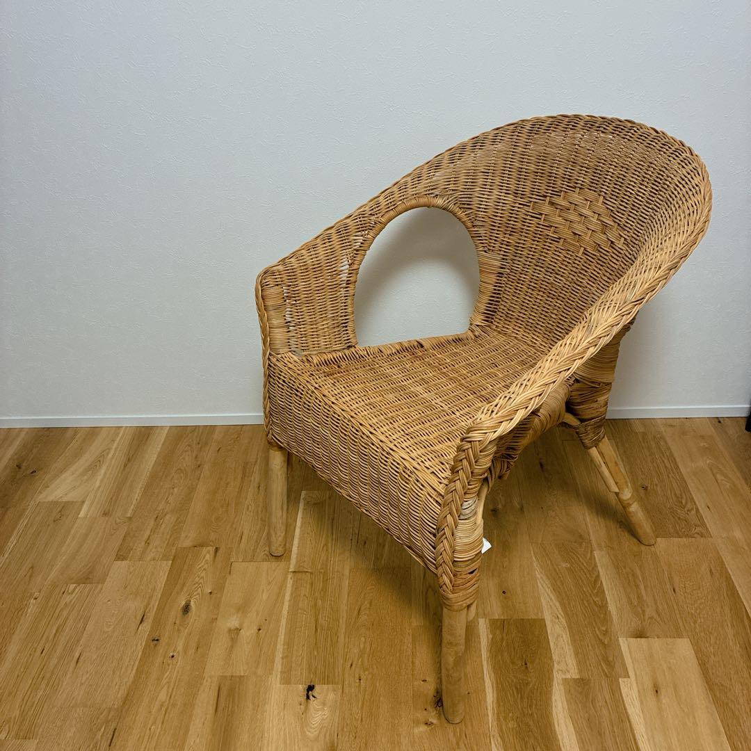 【美品】IKEA AGEN イケア アーゲン ラタンチェア ラタン 椅子