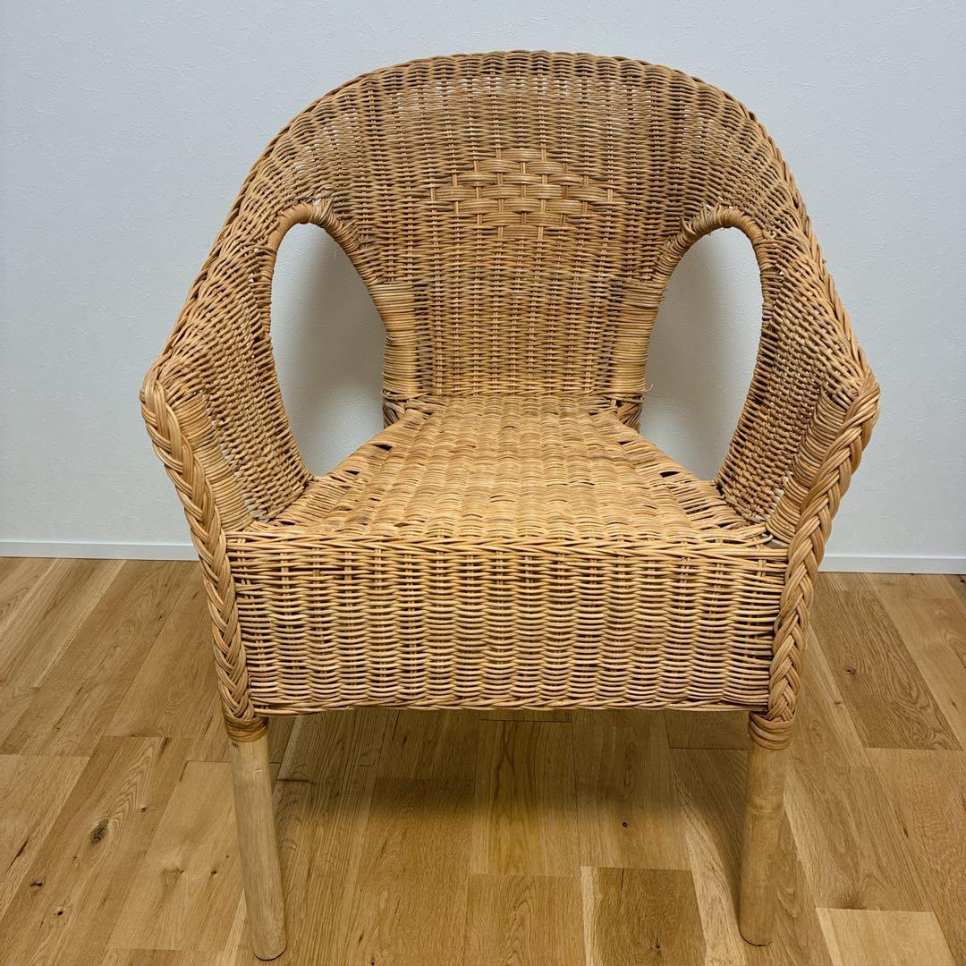 【美品】IKEA AGEN イケア アーゲン ラタンチェア ラタン 椅子