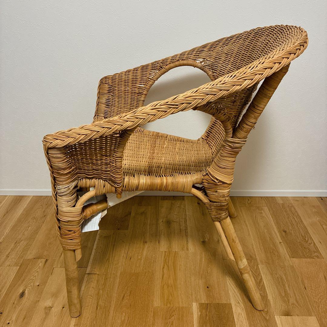 【美品】IKEA AGEN イケア アーゲン ラタンチェア ラタン 椅子