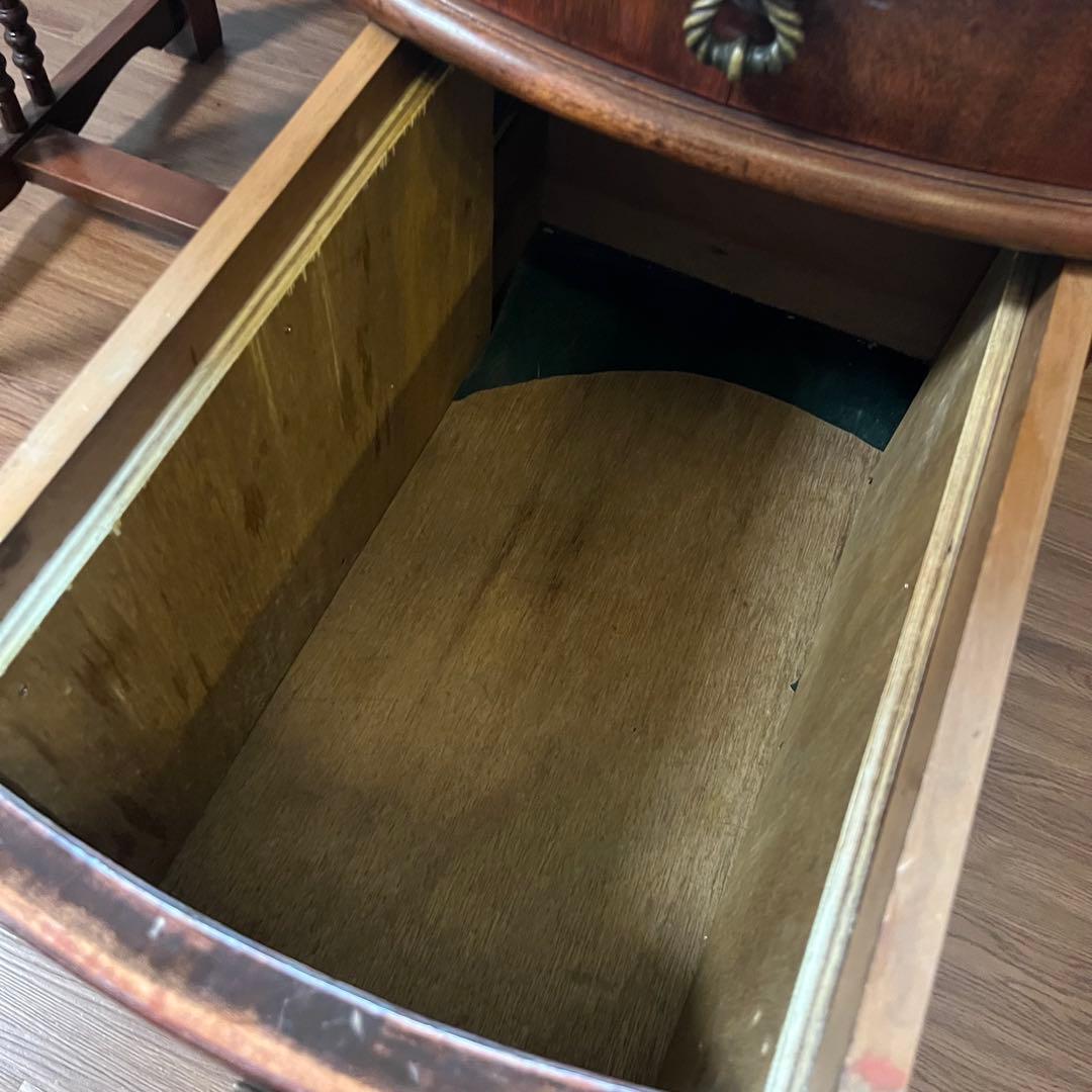 海軍将校デスク アンティーク 片袖机