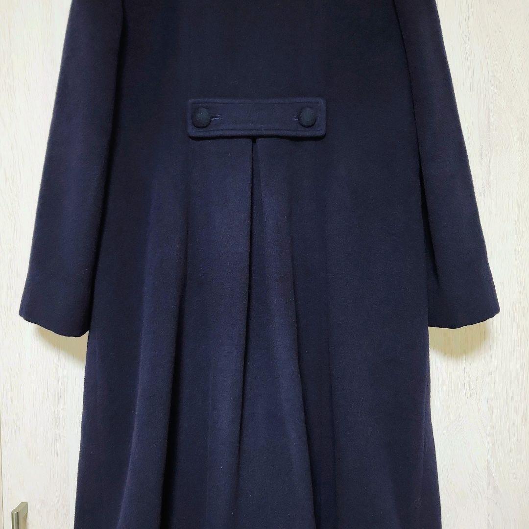美品✨ ファミリア アンゴラ ウール コート フォーマル 受験 ネイビー 140